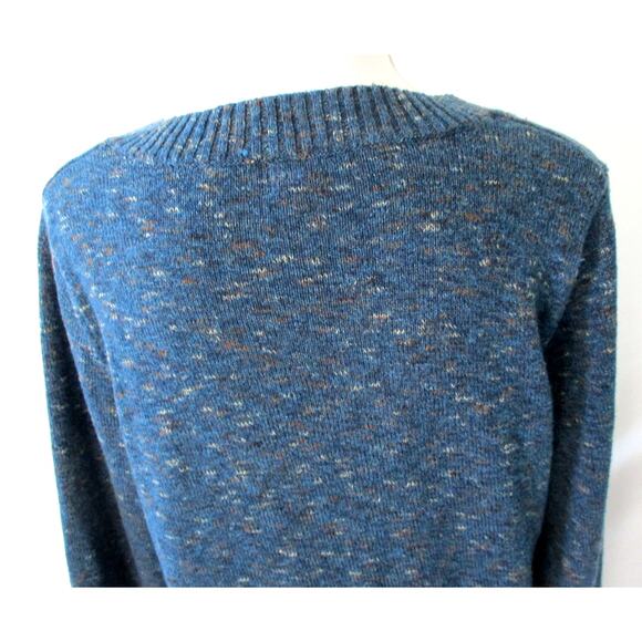 Croft & Barrow Women's Blue Long Sleeve Stretch V-Neck Sweater Size Large - Picture 6 of 10